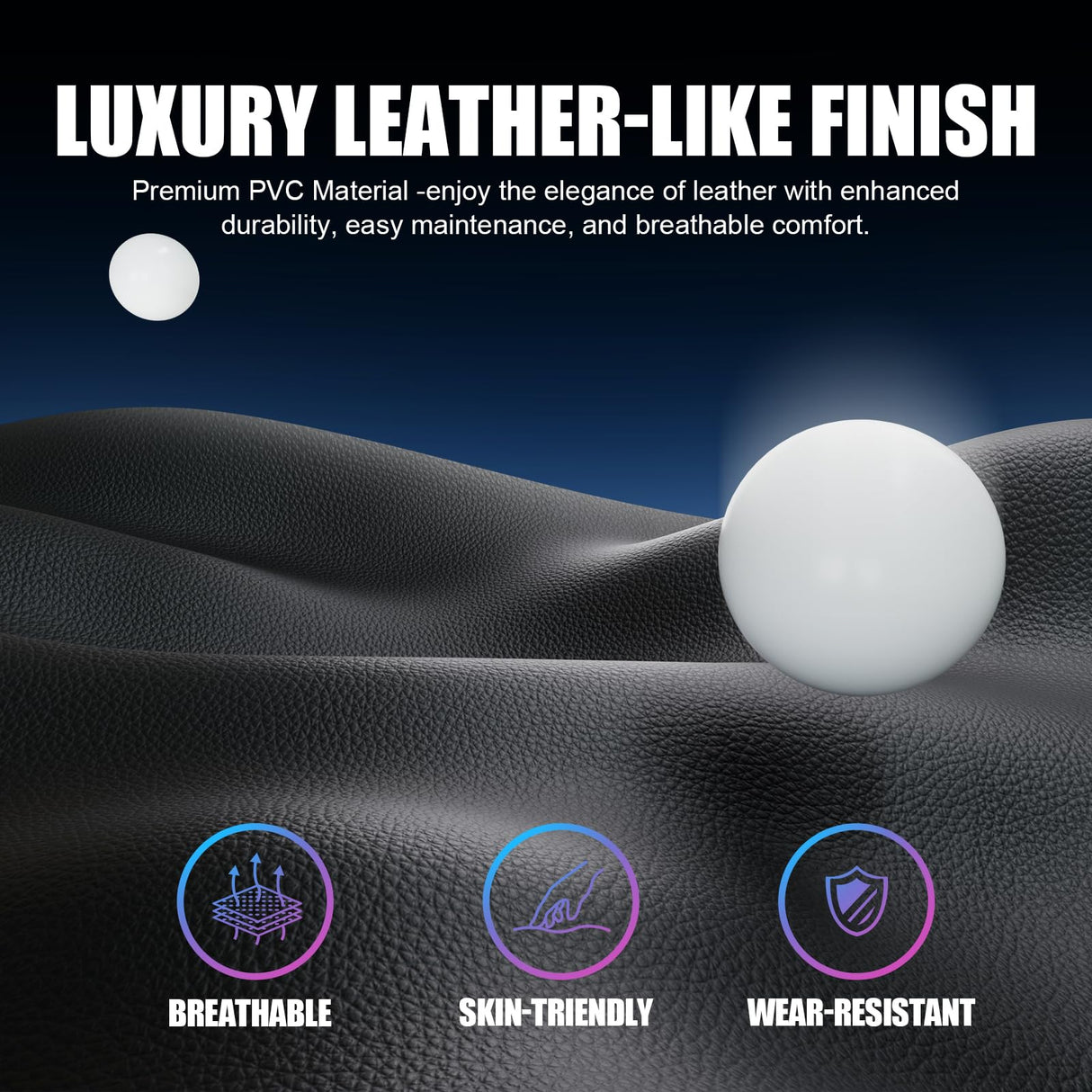 Gaming Chair with Bluetooth Speakers - Ergonomic Office Chair with Lumbar Support