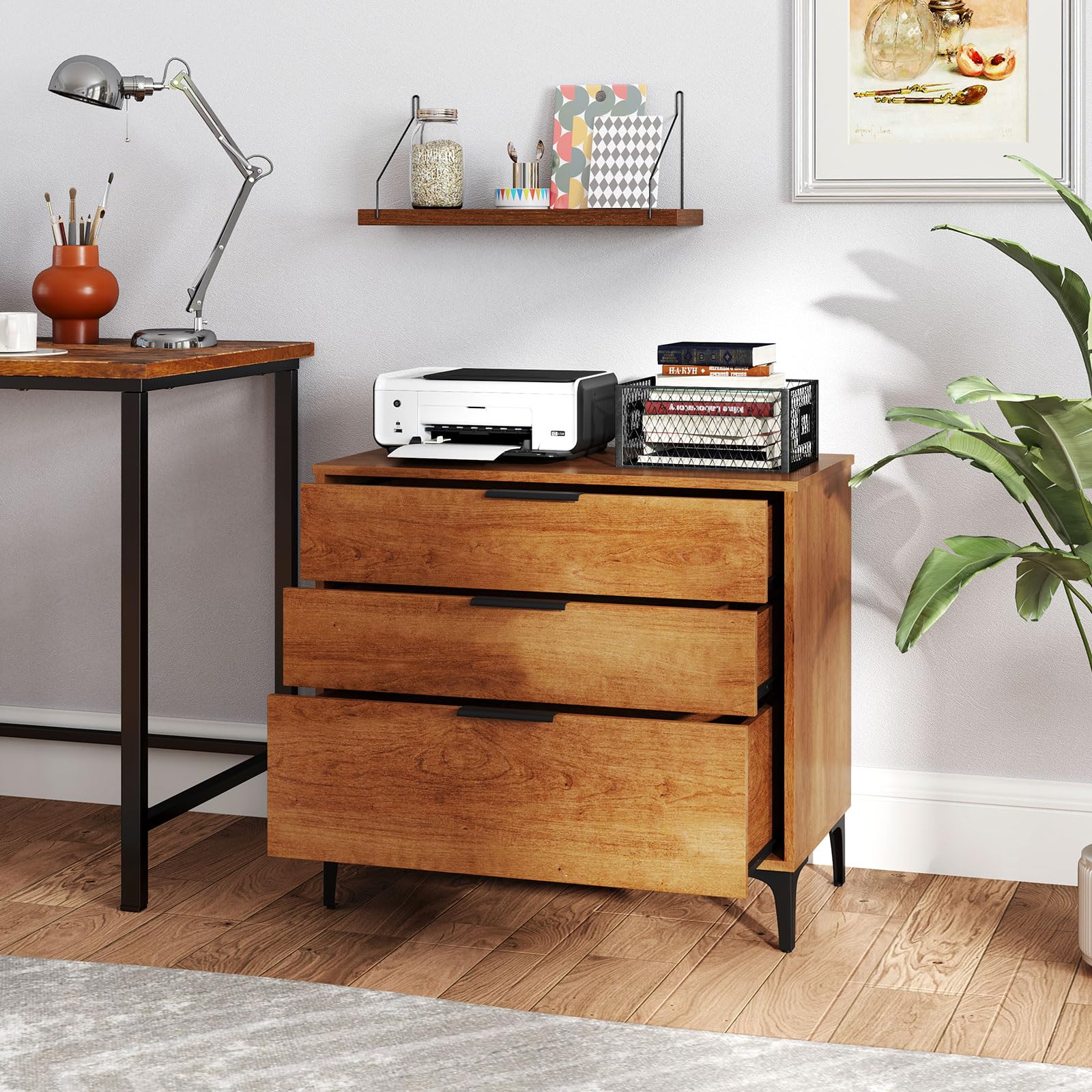 3-Drawer Dresser for Bedroom, Multipurpose Chest of Drawers