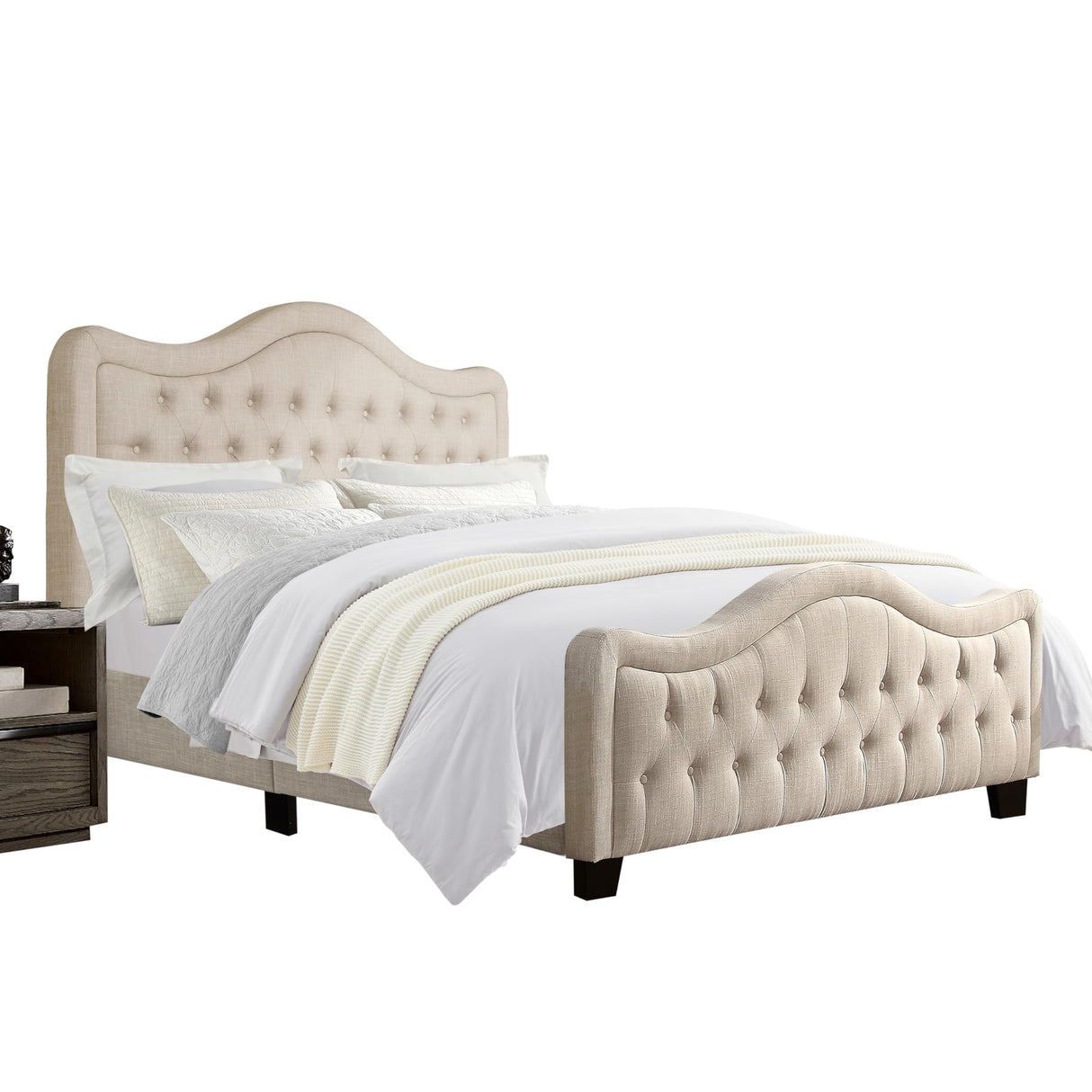 Annway 33” Upholstered Button Tufted Headboard Panel