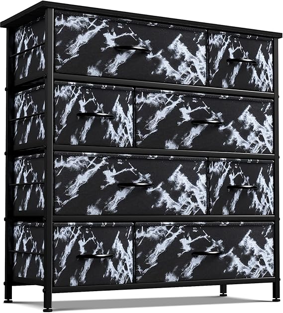 Dresser for Bedroom with 8 Drawers - Tall Chest Storage Tower