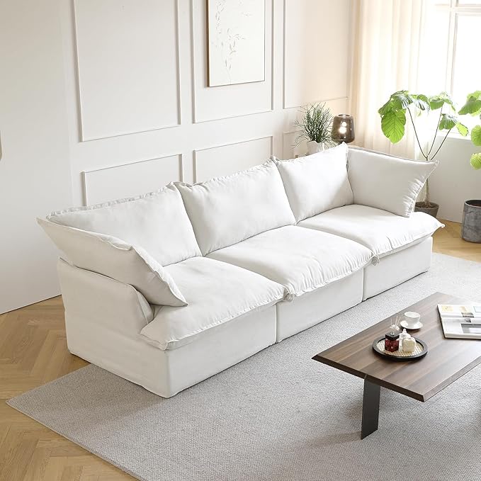 U Shape Couch Sectional for Living Room, Convertible Sectional Sofa