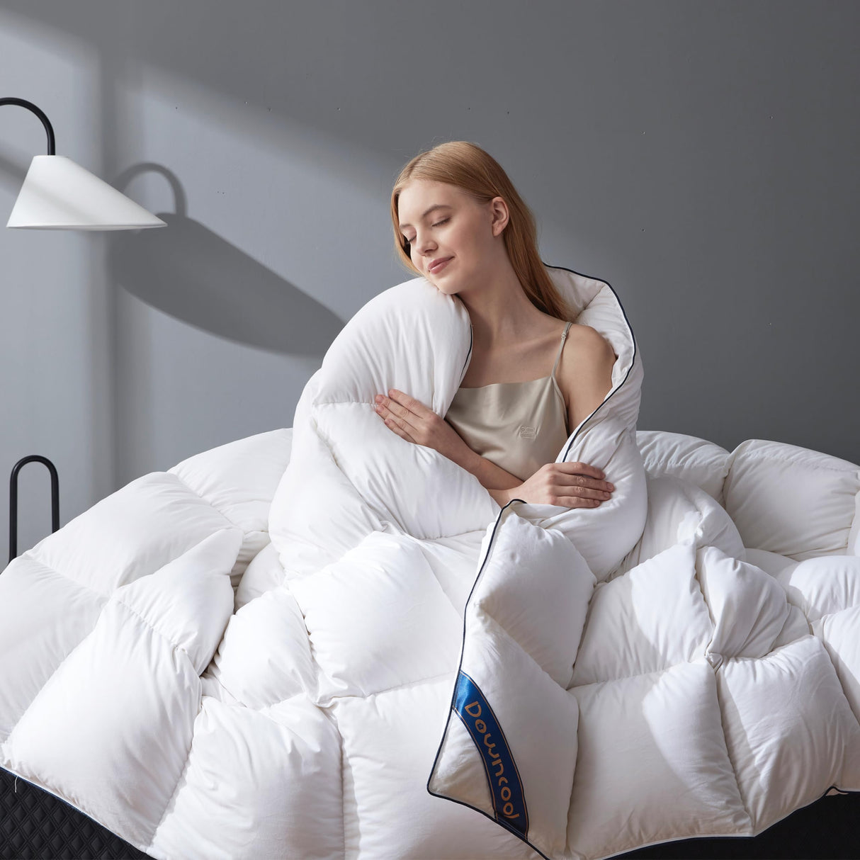 Goose Feather Down Comforter King Size - 750 Fill Power Duvet Insert