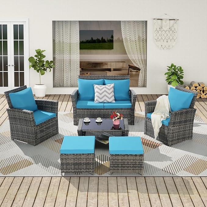 Patio Furniture Set 4 Pieces of Outdoor Furniture