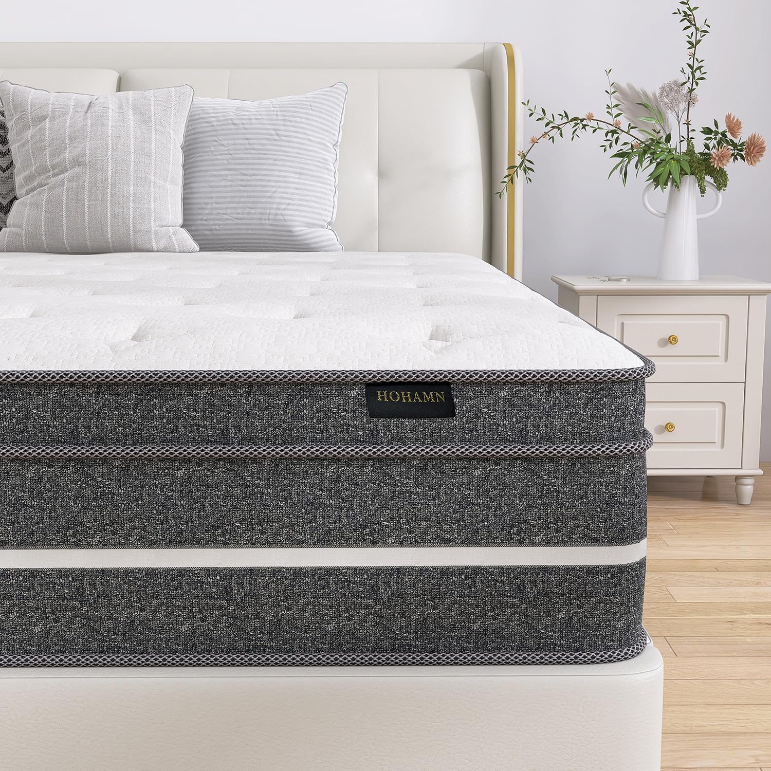 Queen Size Mattress, 14 Inch Hybrid Mattress in a Box, Queen Mattress Foam