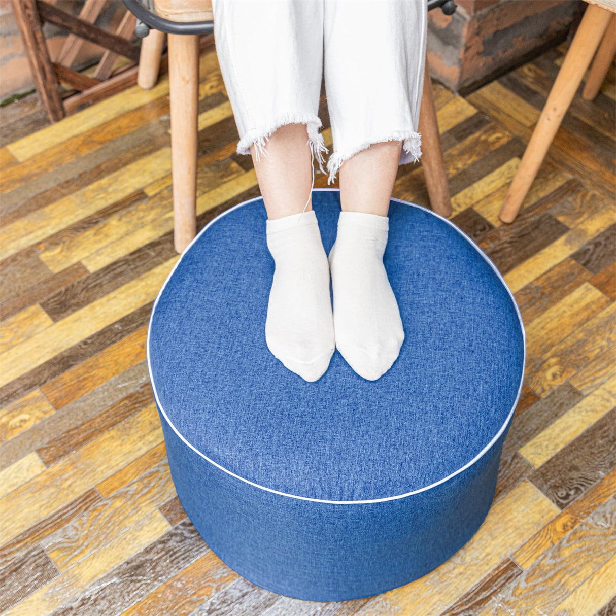 Outdoor Ottoman Outdoor Ottomans for Patio 19x12 Inches Modern Lightweight