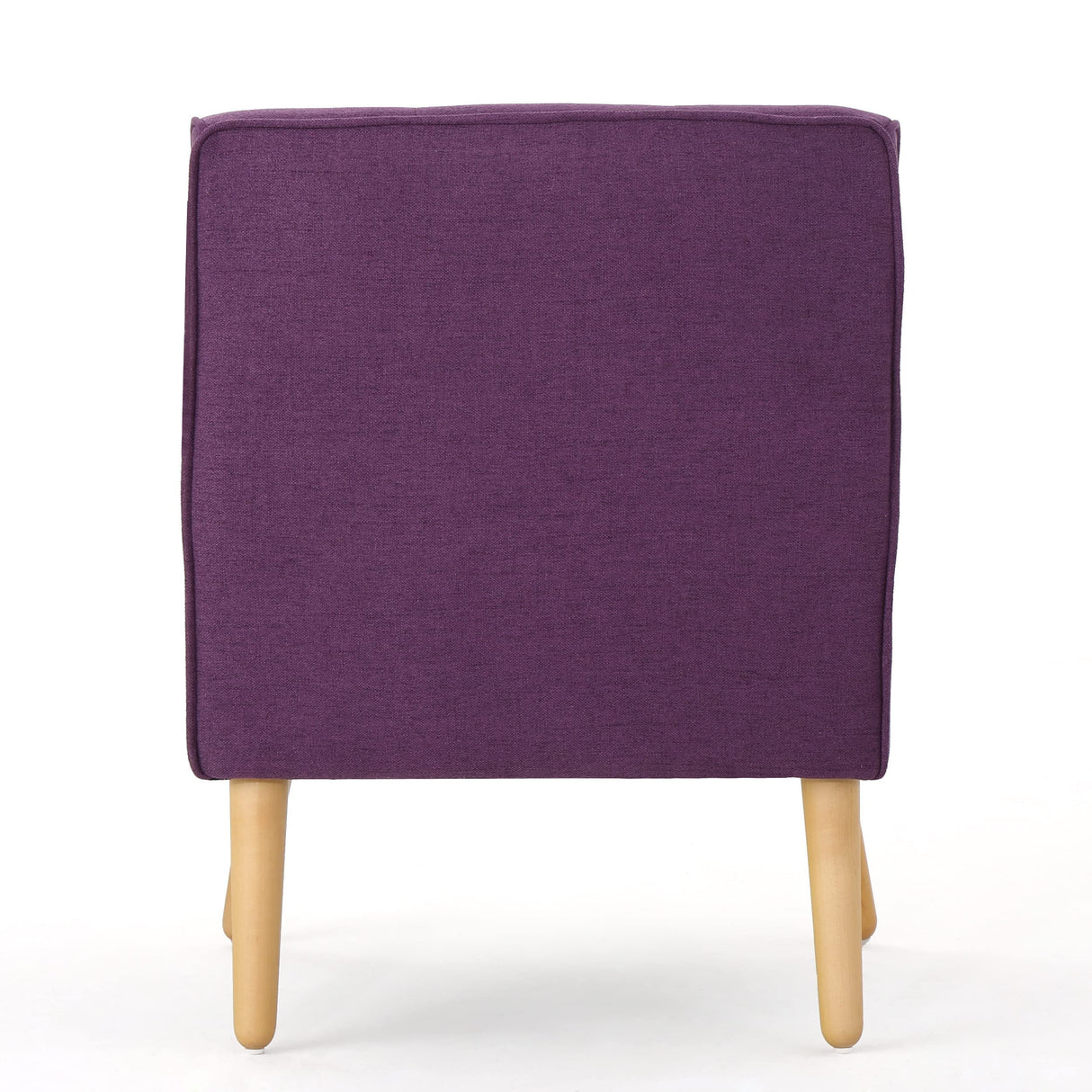 Felicity Mid-Century Fabric Arm Chair, Purple