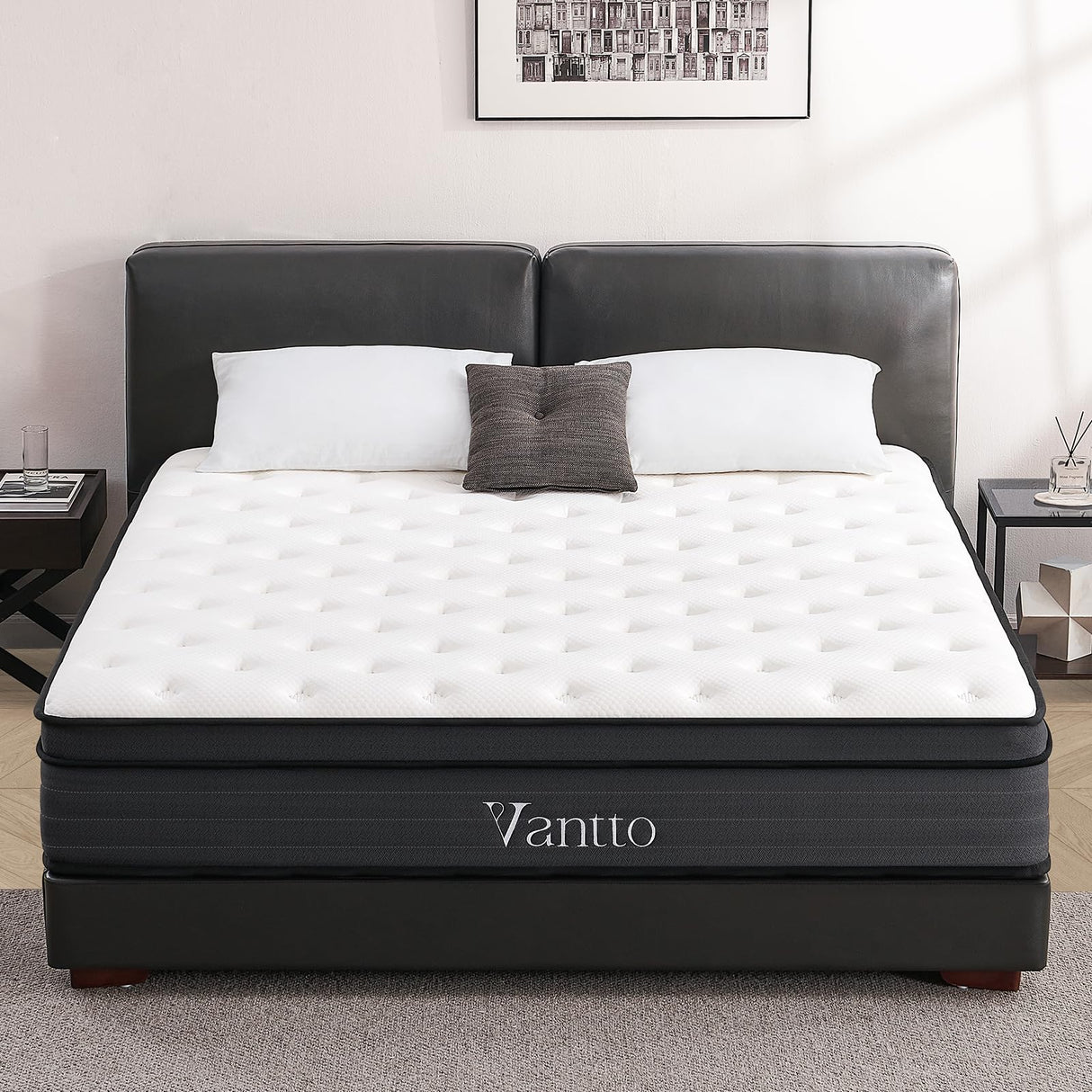 Full Size Mattress, 12 Inch Memory Foam Hybrid Mattress
