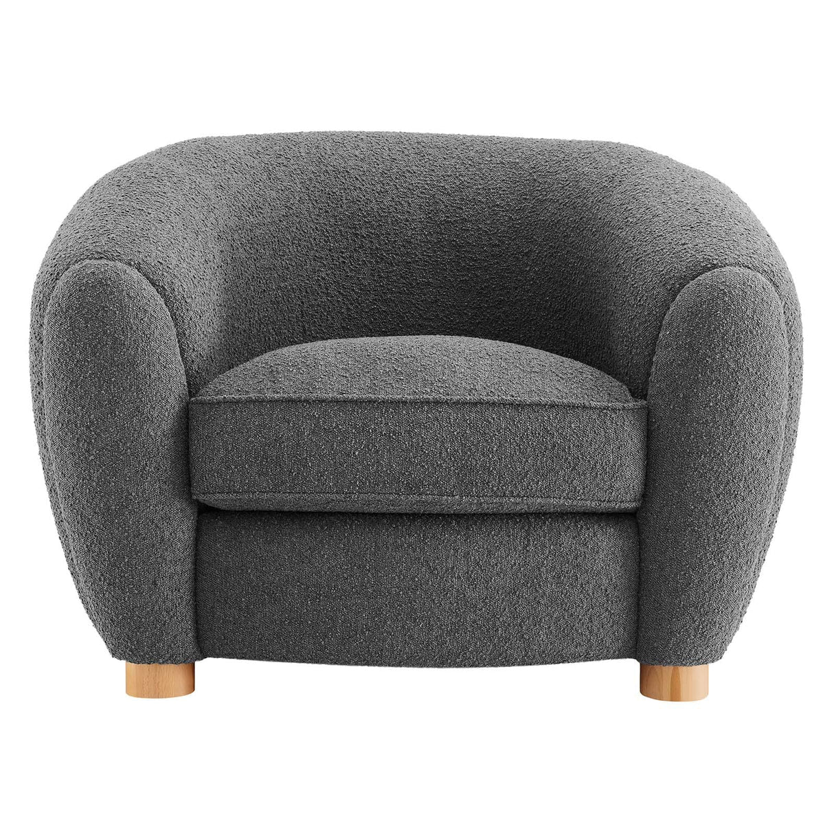 Upholstered Fabric, Armchair, Charcoal