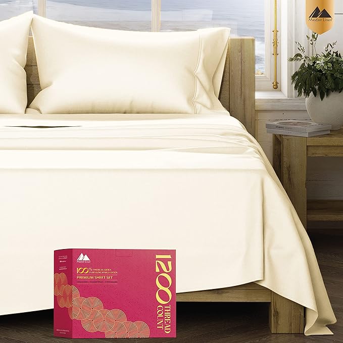 5-Star Hotel Quality 1200 Thread Count 100% Supima Cotton Sheets