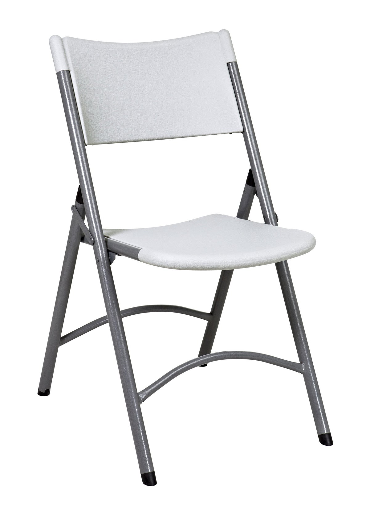 Resin Furniture for Indoor or Outdoor Use, 4-Piece Set, Folding Chairs Light Grey