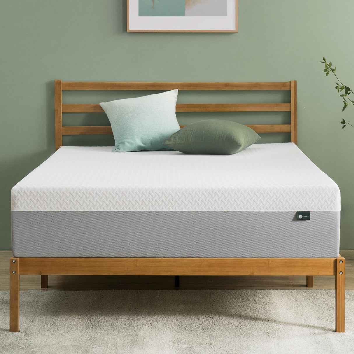 12 Inch Green Tea Essential Memory Foam Mattress Queen,