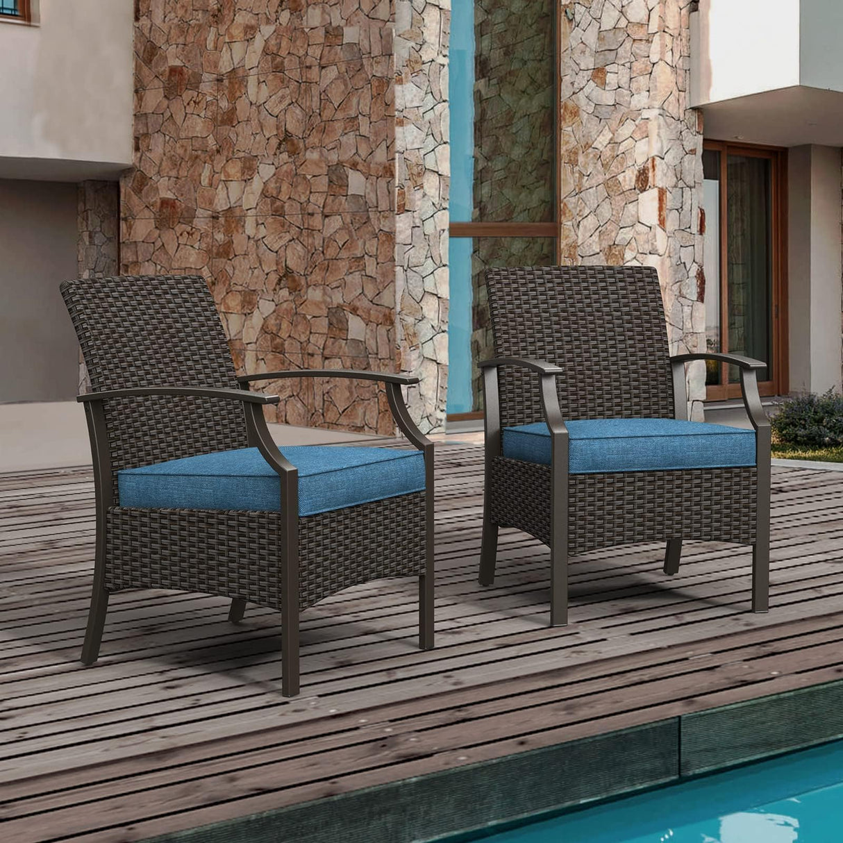Wicker Outdoor Dining Chairs Patio Seating