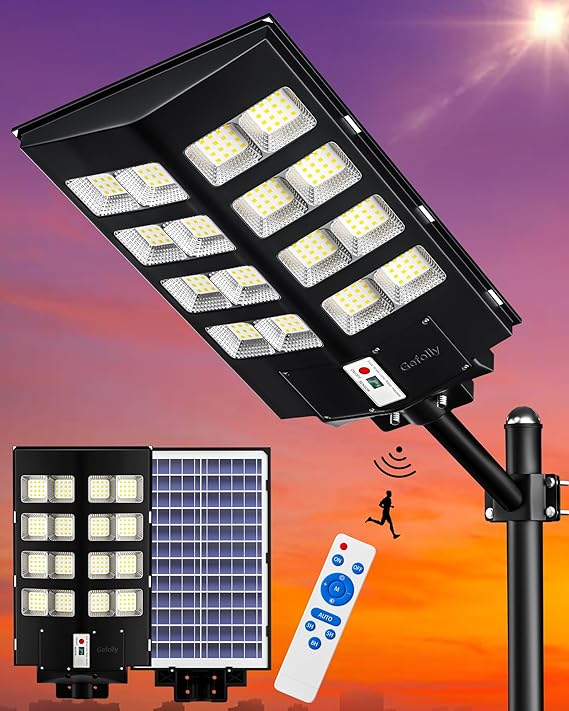SL-5200W Solar Street Lights Outdoor, 520000LM Commercial Parking Lot Light