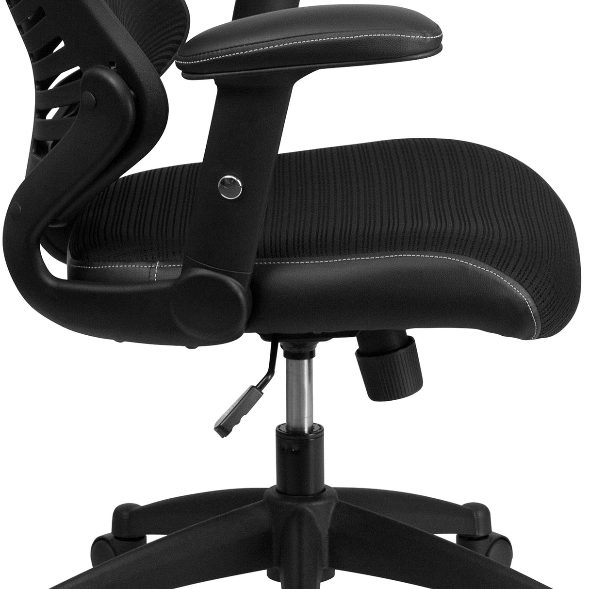 Kale High Back Designer Black Mesh Executive Swivel Ergonomic Office Chair with Adjustable