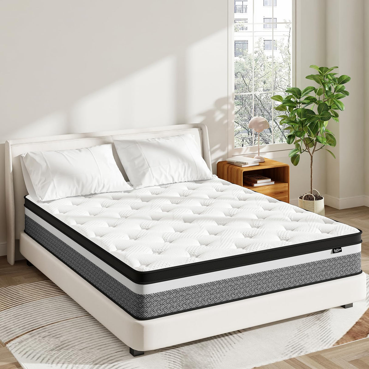 King Size Mattress, 12 Inch Hybrid King Mattress in A Box, Memory Foam