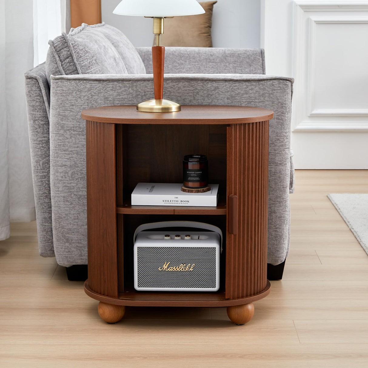 End Table Set of 2, Sofa Side Table