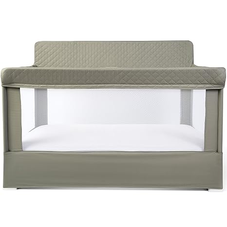 Lunaire Full Size Crib & Playard | Breathable Mesh Baby Crib | Tool-Free Assembly Baby Bed