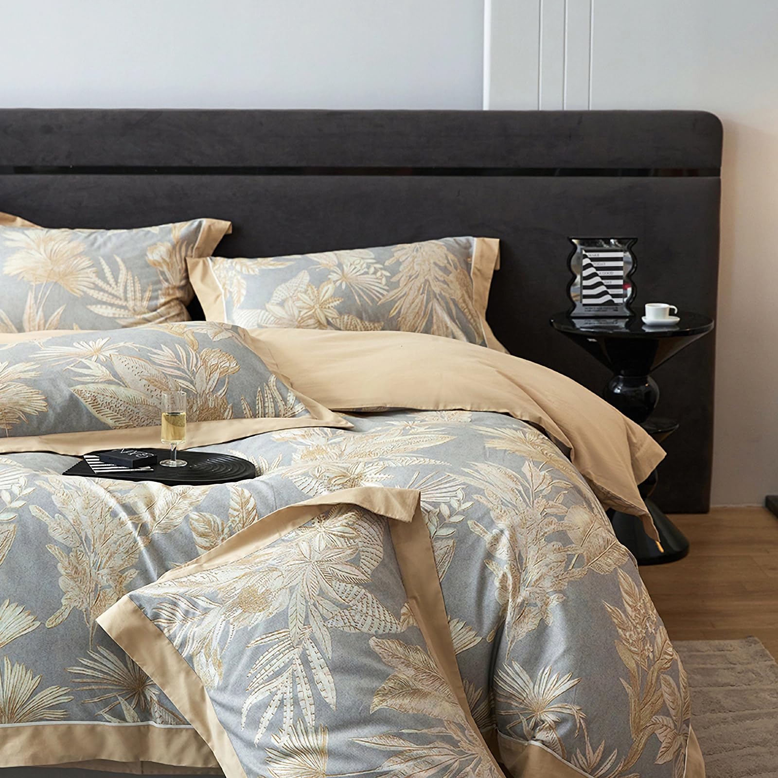 Duvet Cover Queen Size, 3 Pieces Soft Luxury Duvet Cover Set