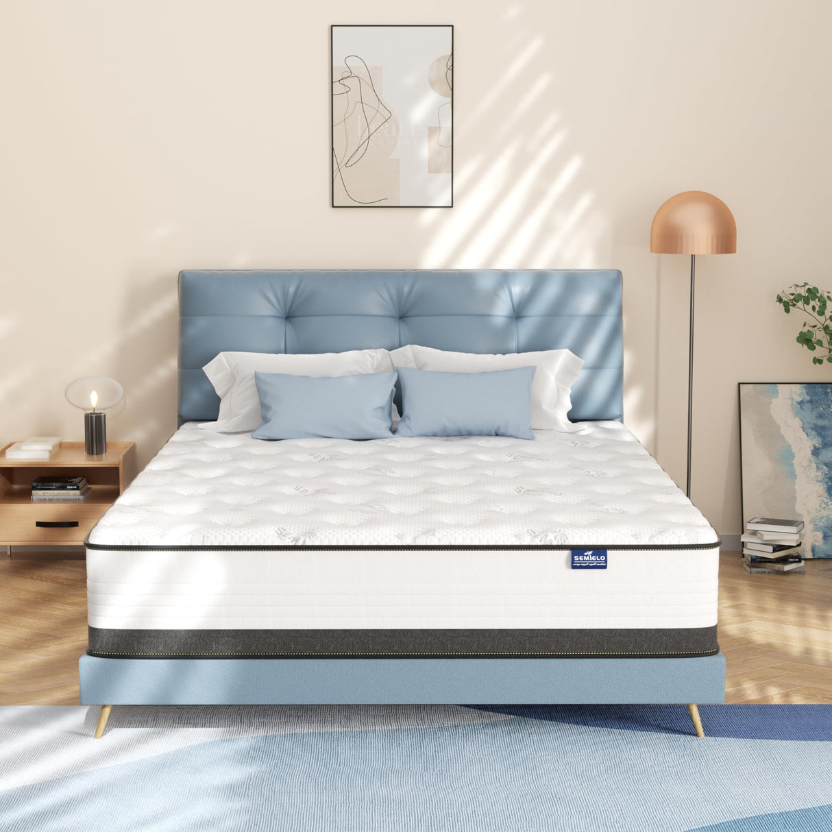 Queen Size Mattress, 10 Inch Queen Mattress in a Box, Hybrid Mattress