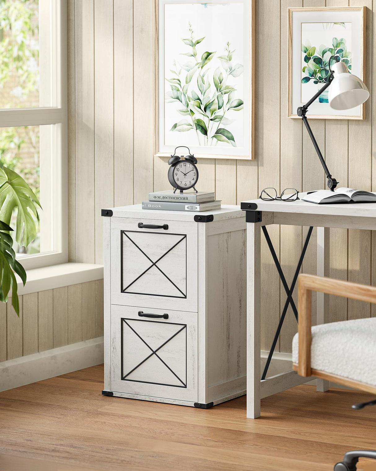 File Cabinet, Filing Cabinet with 2 Drawers, Printer Stand