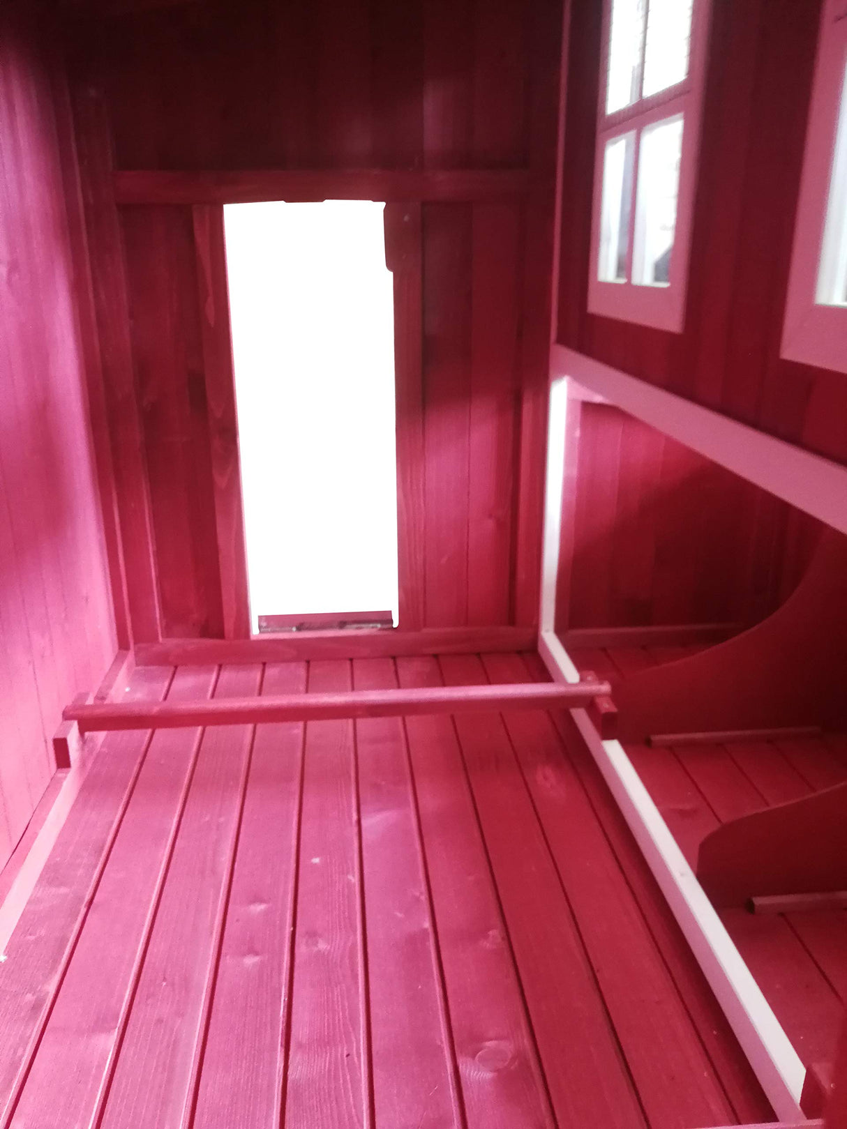 Large Wood Backyard Chicken Coop Hen House 4-8 Chickens w 4 Nesting Box New