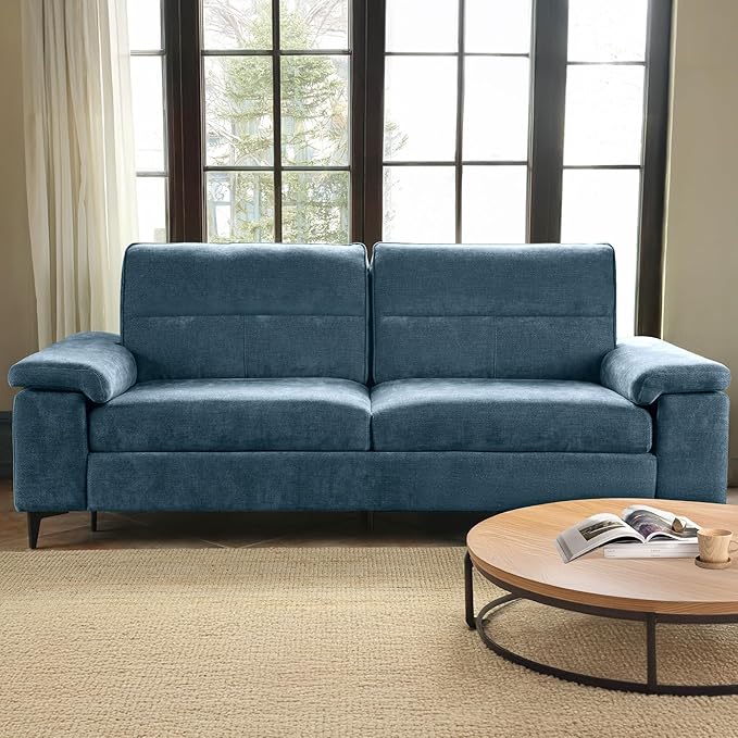 88.97" Modern Sofa Couches for Living Room, Deep Seat Sleeper Sofas