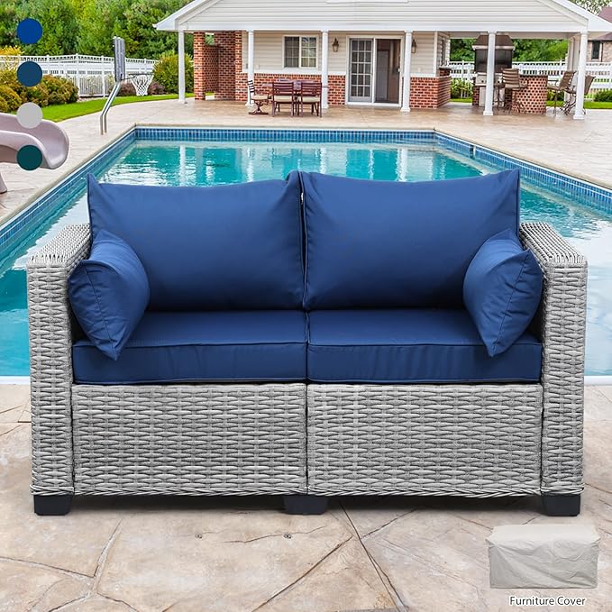 Loveseat Sofa Balcony Furniture Outdoor Loveseat