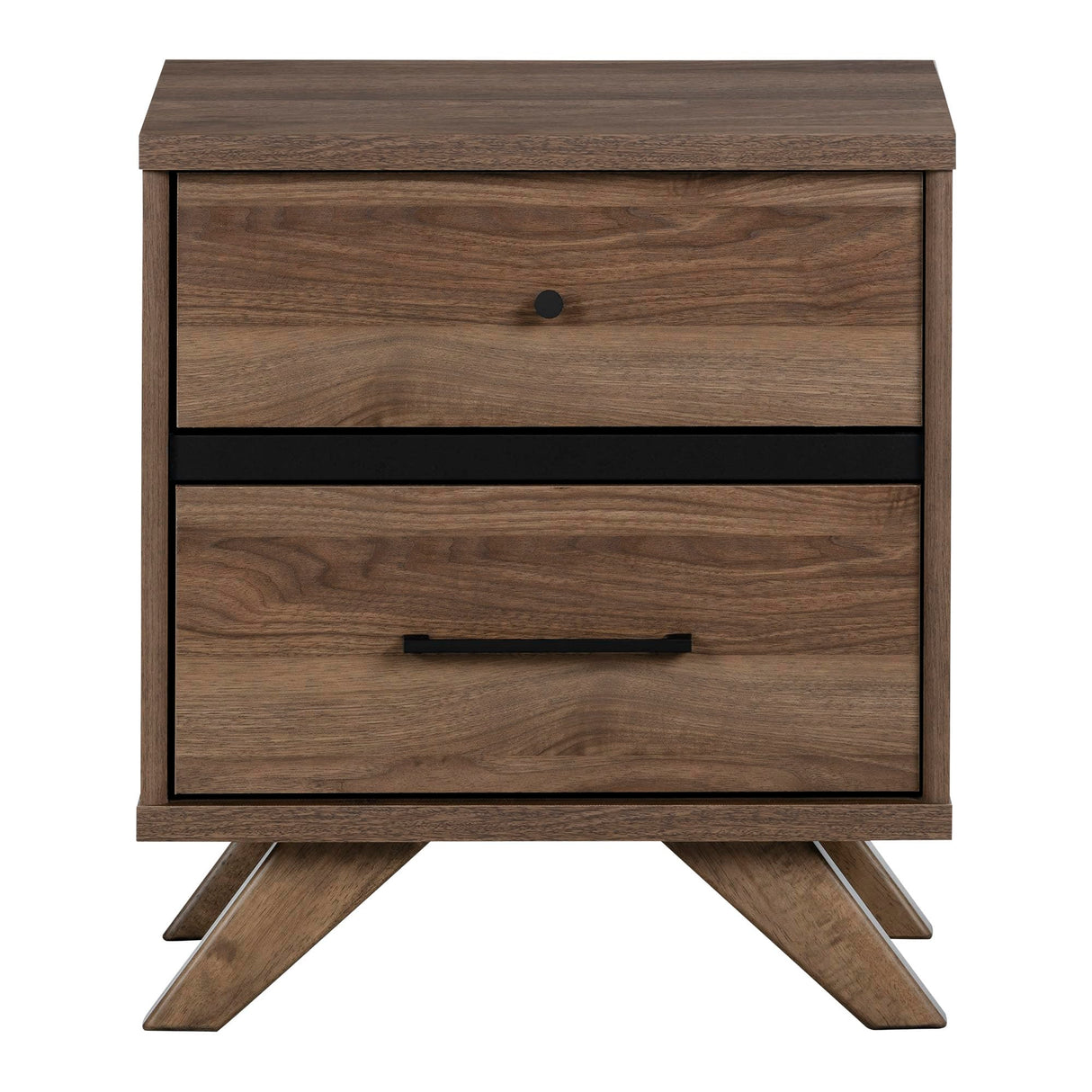Flam 2-Drawer Nightstand-End Table