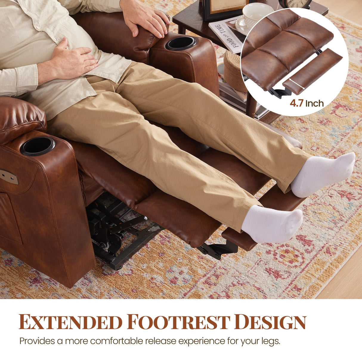 MotionEase Dual Motor Lift Recliner – with Heat, Massage & Wheels for Seniors