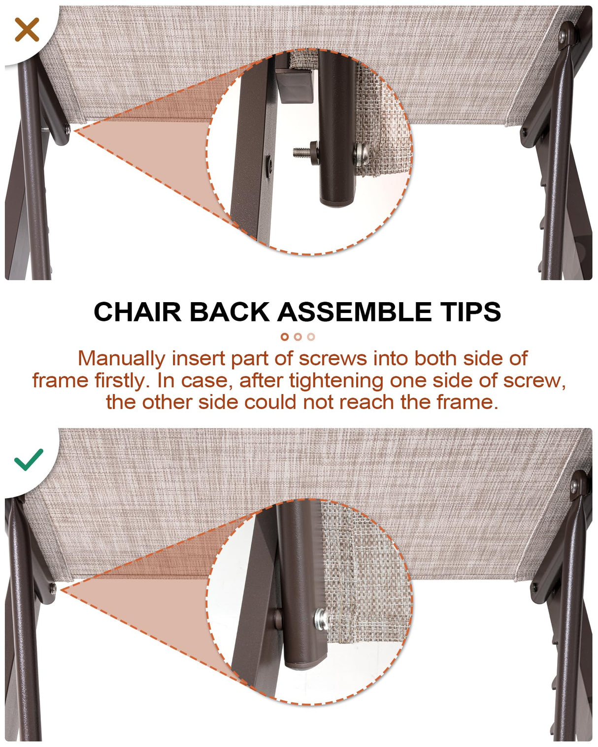 Chaise Lounge Chair Outdoor with Armrest, Pool Lounge Chairs Set of 2