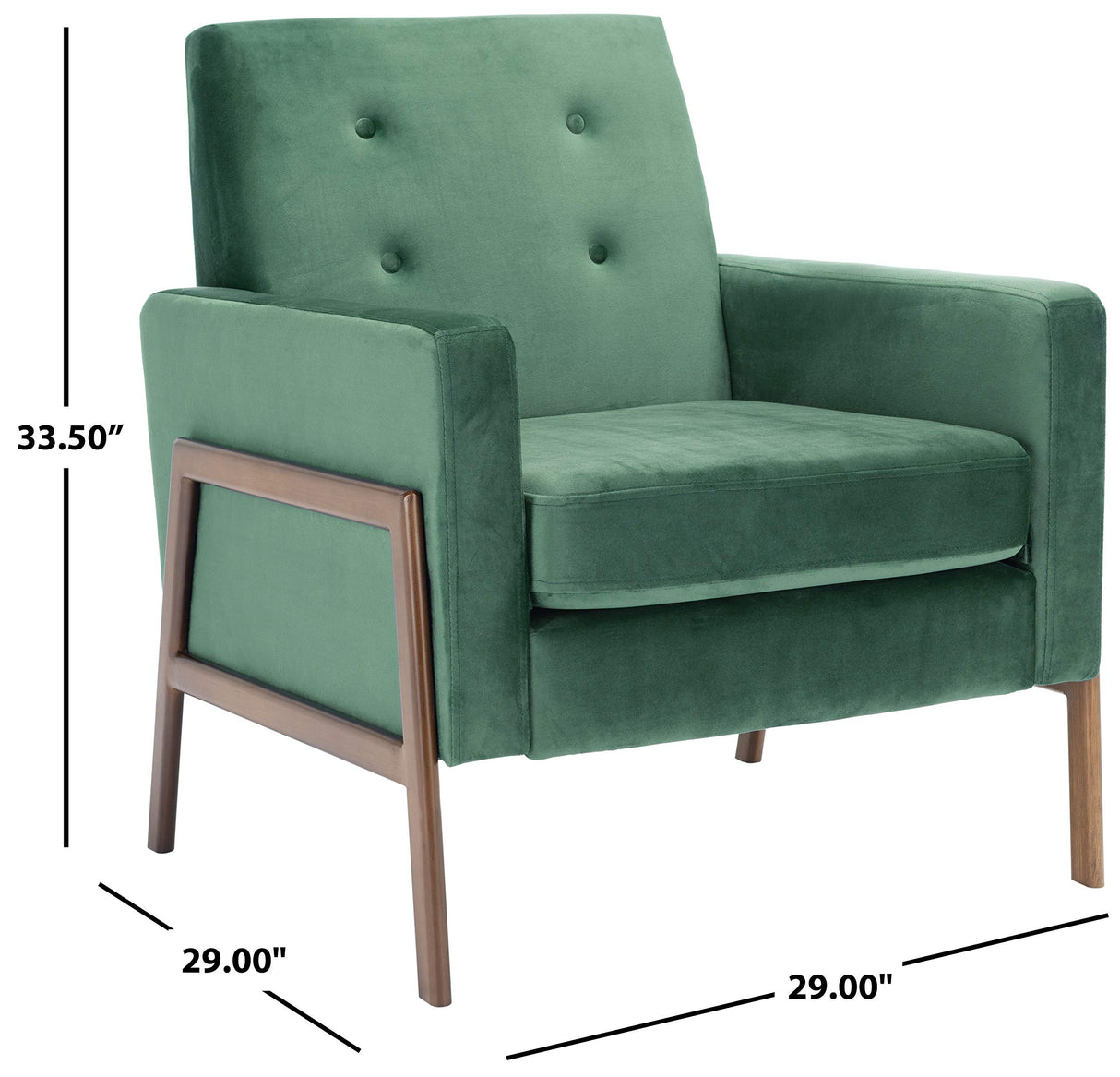 Home Collection Roald Velvet Sofa Accent Club Chair