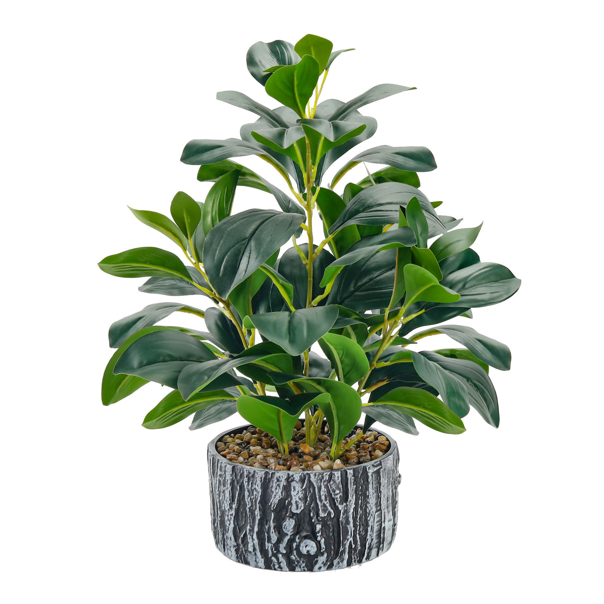 Fake Plants Artificial Plants Indoor with Black and White Striped Pots for Room Home