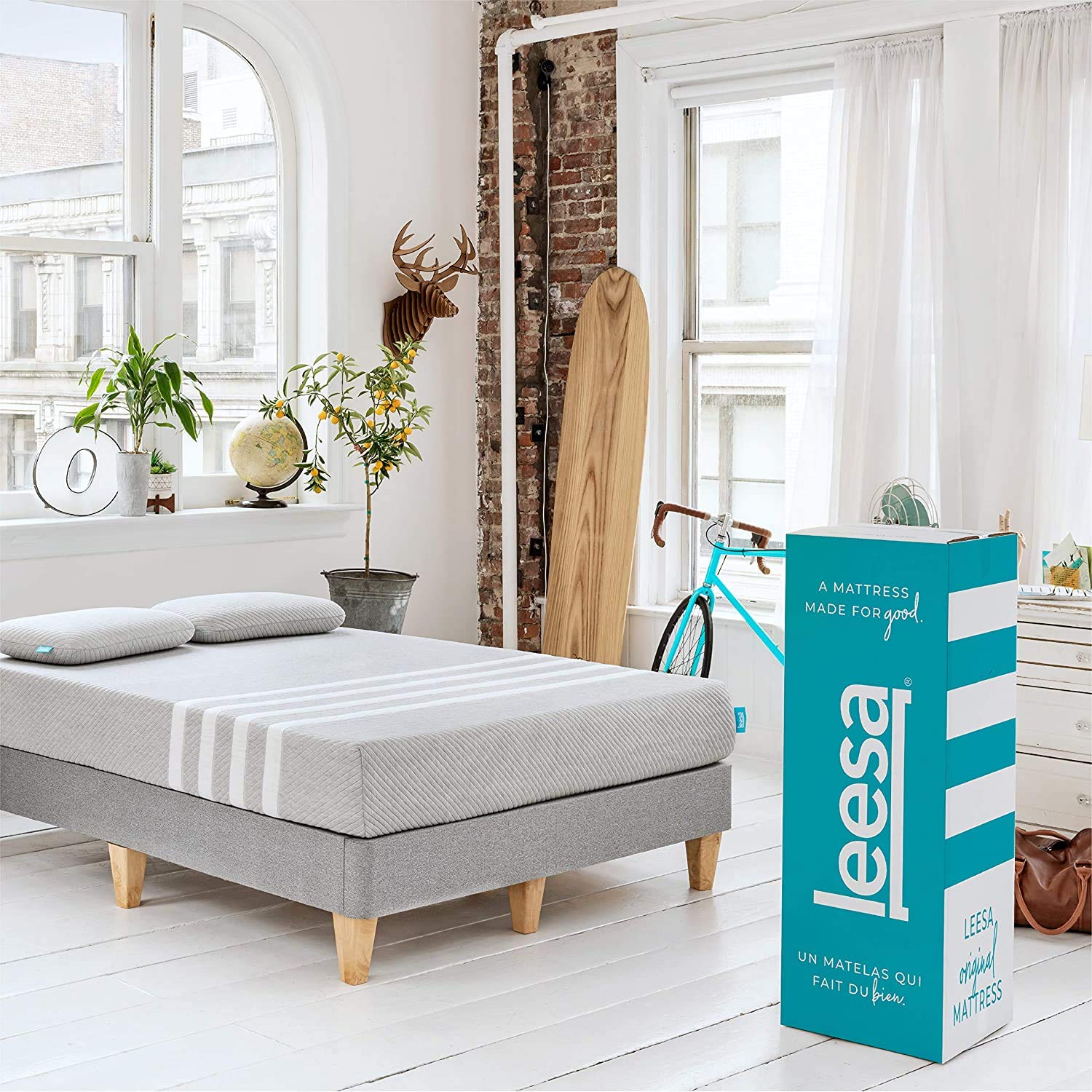 Original Foam 10" Mattress, Queen Size, Cooling Foam and Memory Foam / CertiPUR-US Certified