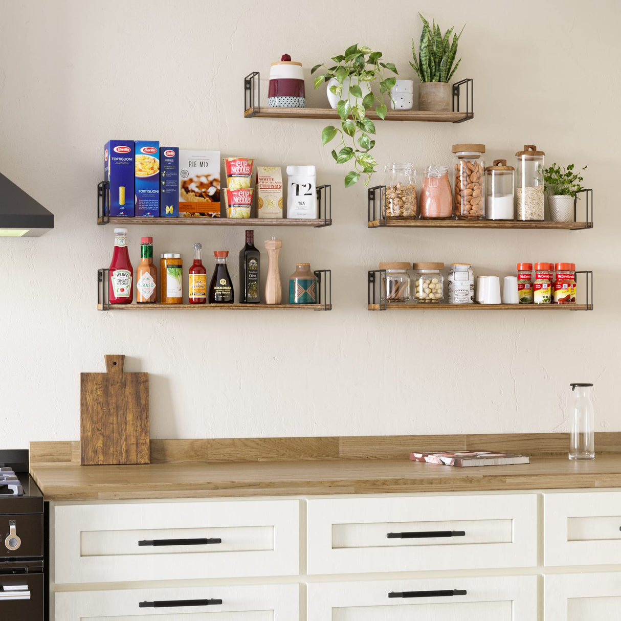 Avila 24" Floating Shelves for Wall, Kitchen Organization & Office Shelves