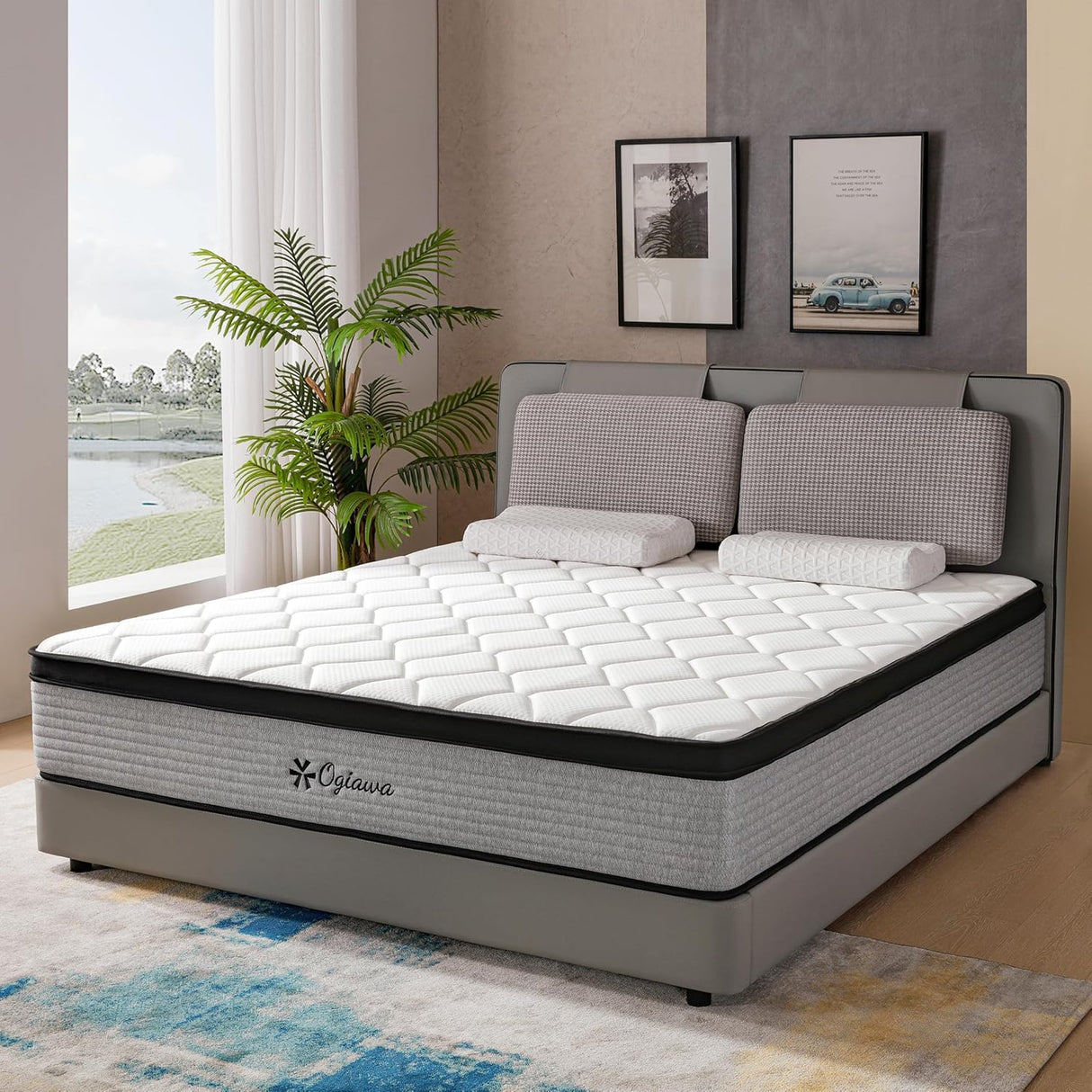 12 Inch Full Size Hybrid Mattresses in a Box Medium Firm Memory Foam and Individual