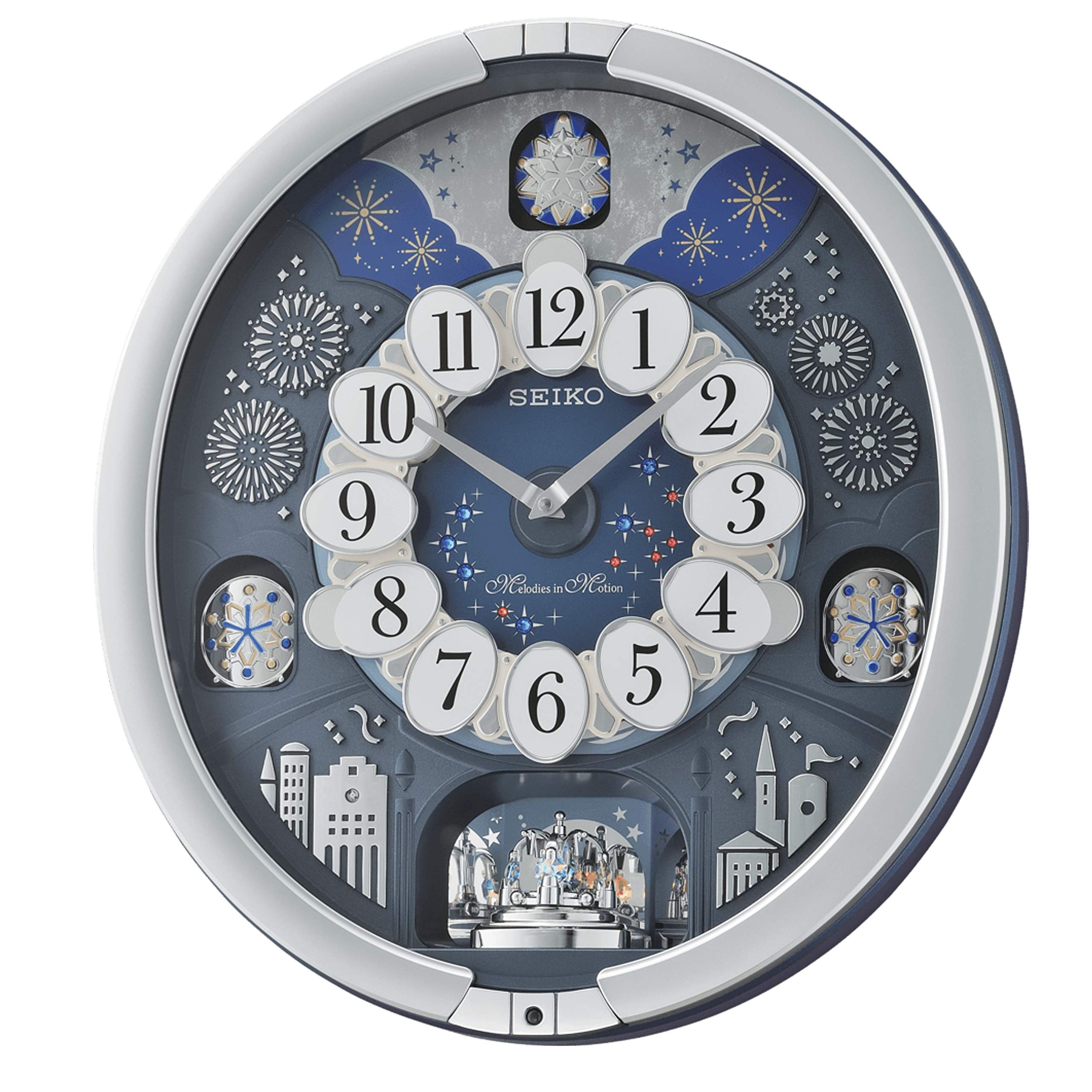 Melodies in Motion Wall Clock, Glittering Starry Night