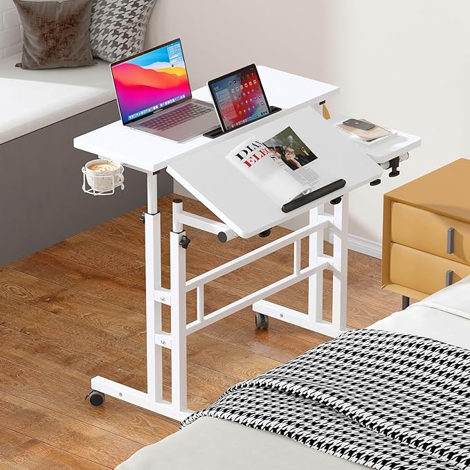 Standing Desk Adjustable Height, Stand Up Desk with Cup Holder