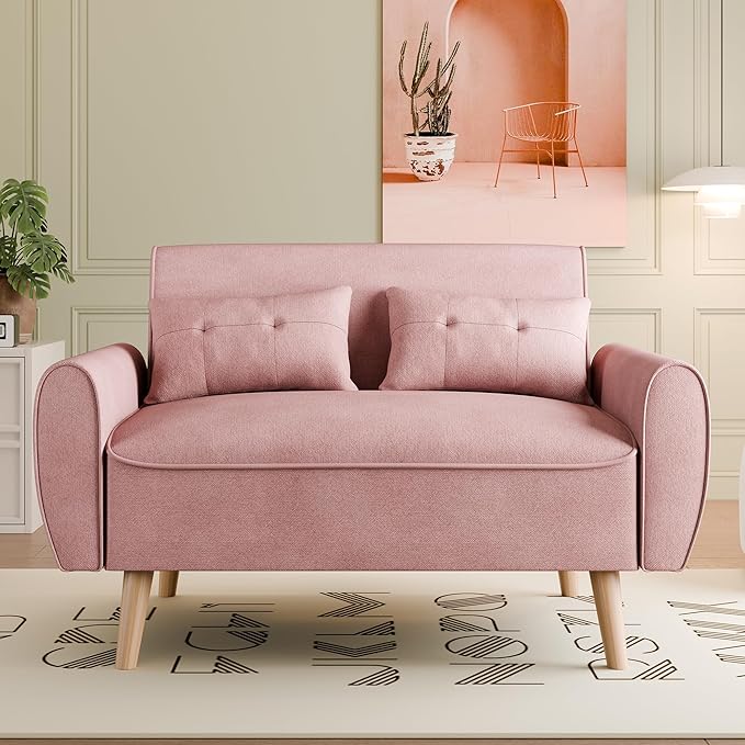 47" Small Modern Loveseat Sofa