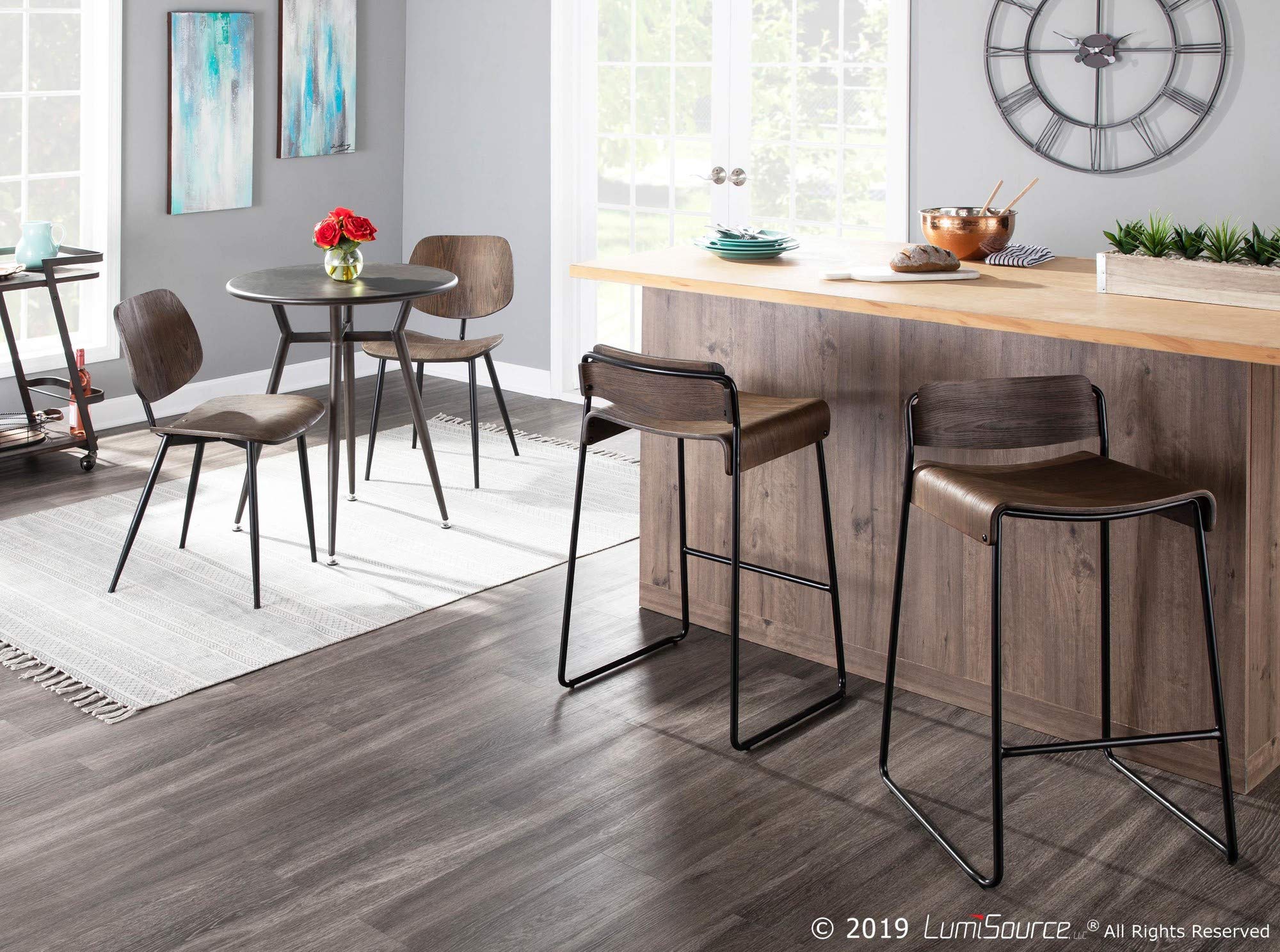Clara Round Dinette Table, Dining Height Table