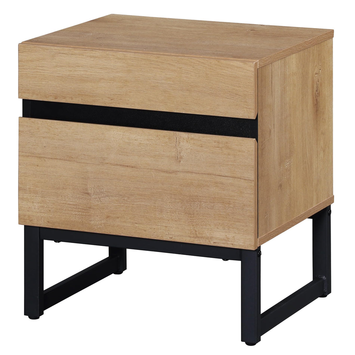 Modern End Table with 2 Drawers, Farmhouse Sofa Table