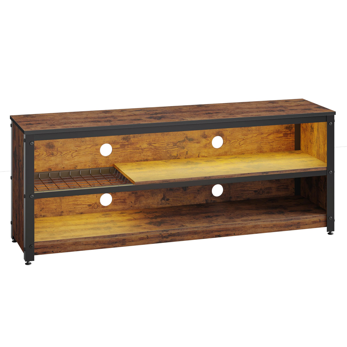 LED TV Stand for 55/60 Inch TVs, Gaming Entertainment Center