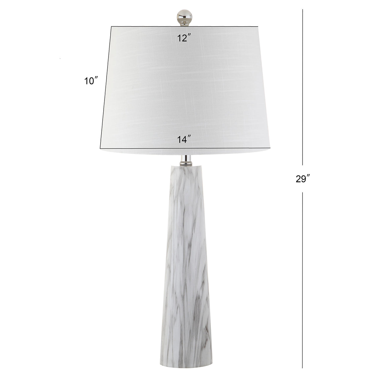 Bradley 29" Resin LED Table Lamp - Modern Glam Bedside Lighting