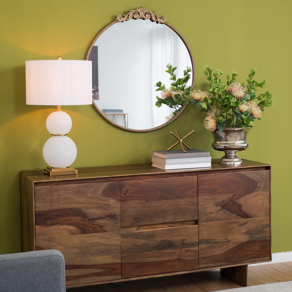 Round Mirror, 30 inch Wall Mounted Mirrors