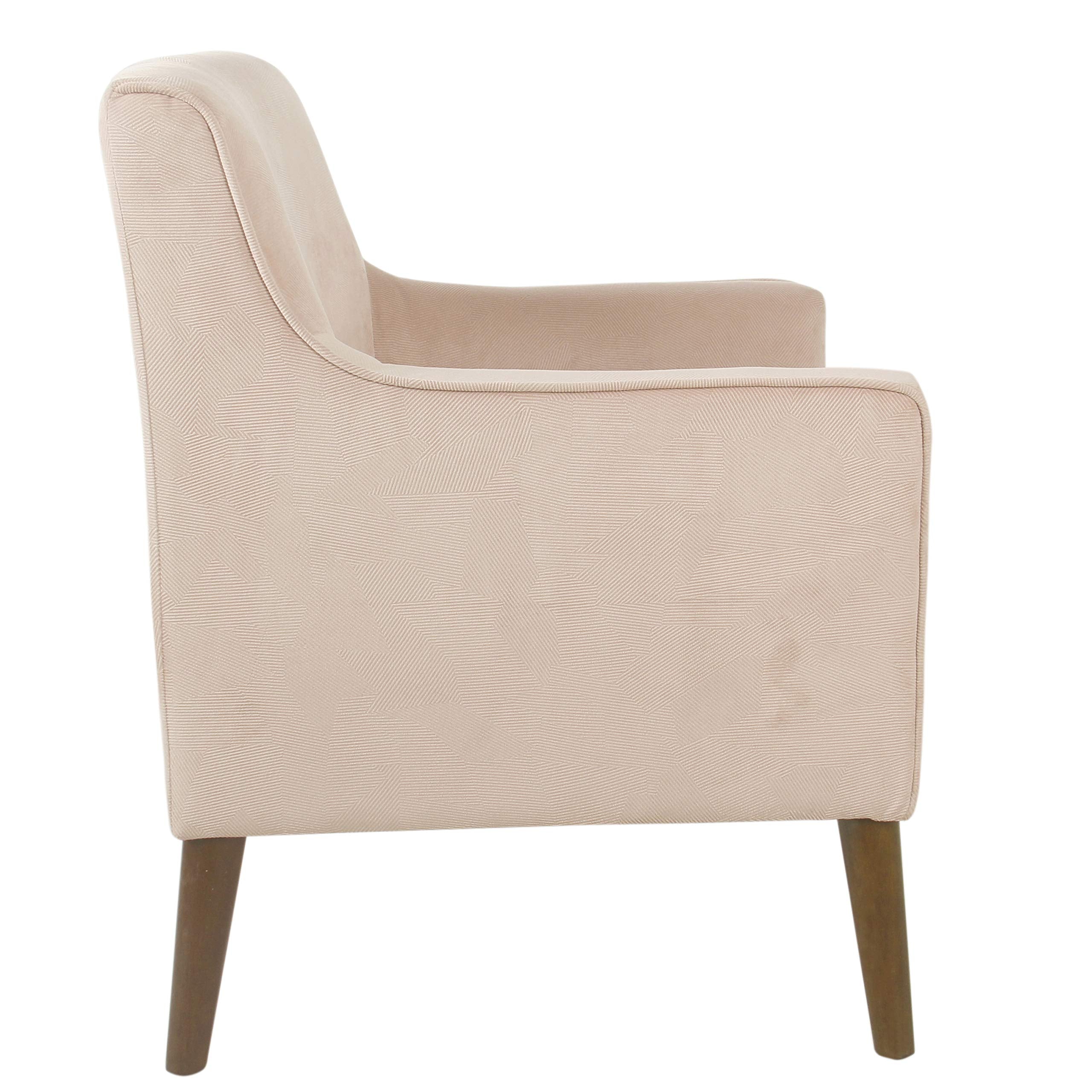 Davis Mid-Century Accent Chair, Pink