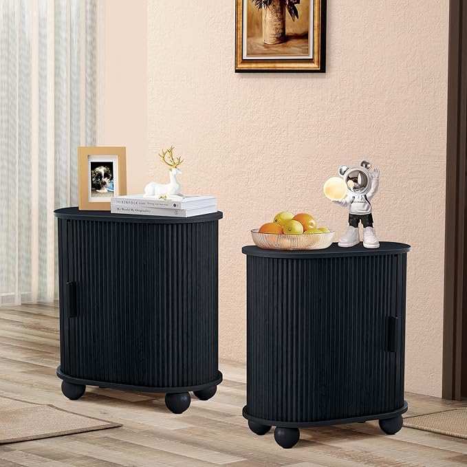 End Table Set of 2, Sofa Side Table