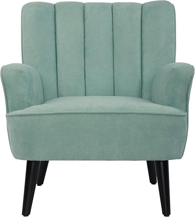 Accent Chairs, Fabric Upholstered Armchairs, Mid Century Modern Accent Chair