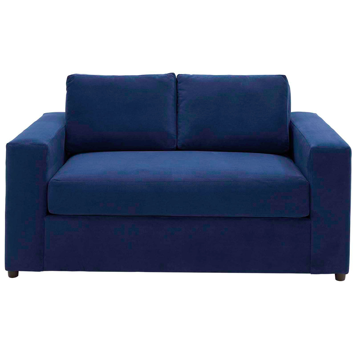 Avendale Velvet – Made in The USA with Bench Seat Cushion, Loveseat, Deep Navy