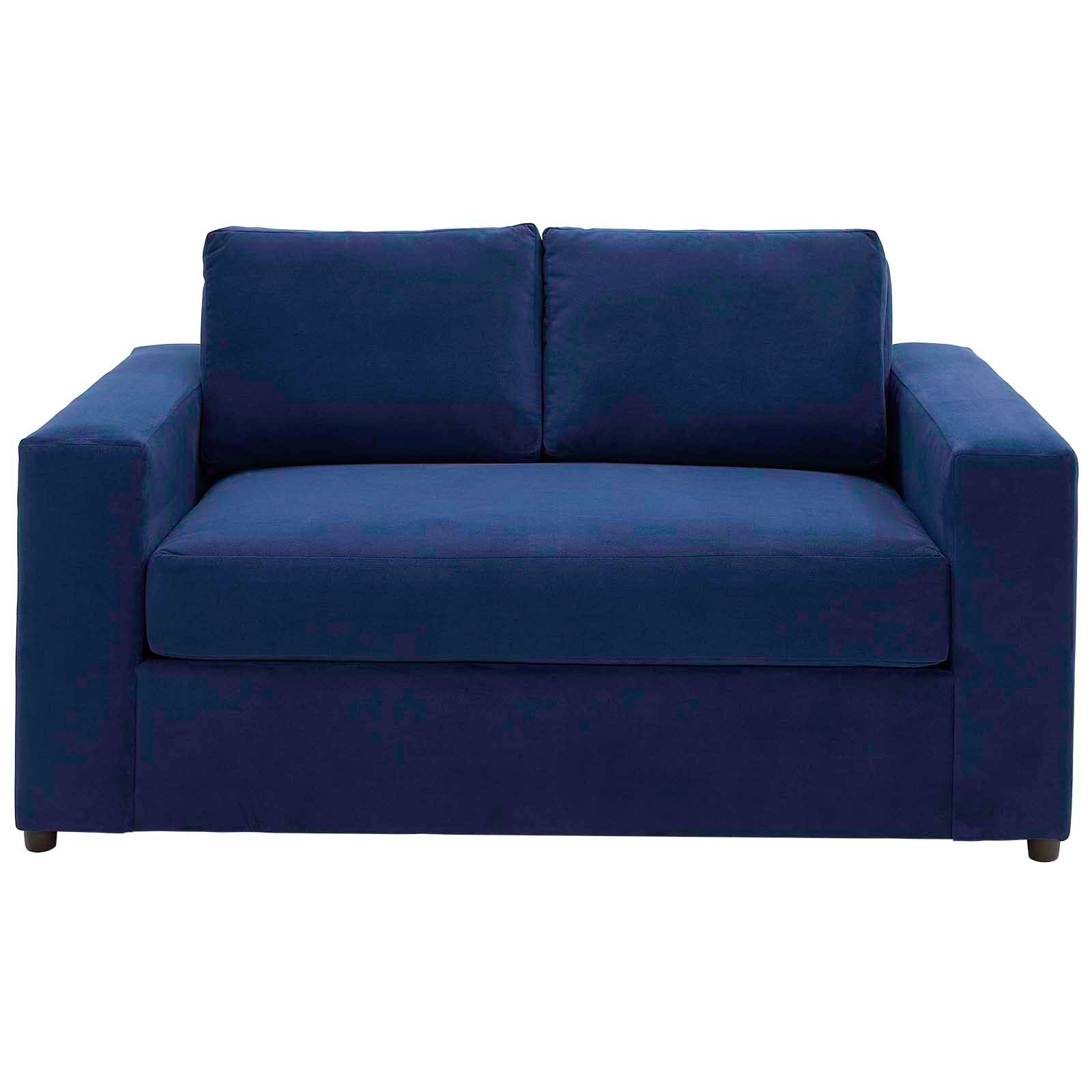 Avendale Velvet – Made in The USA with Bench Seat Cushion, Loveseat, Deep Navy