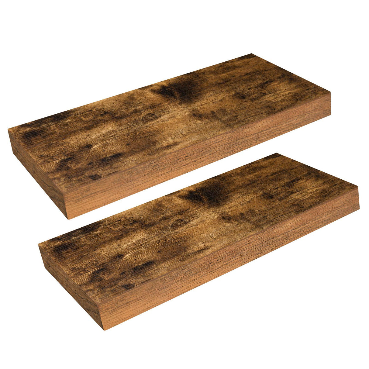 EBF40BJ01 Wall Shelf, Floating Shelf, Set of 2, Sturdy Wall Boards, 40 x 20 x 3.8 cm