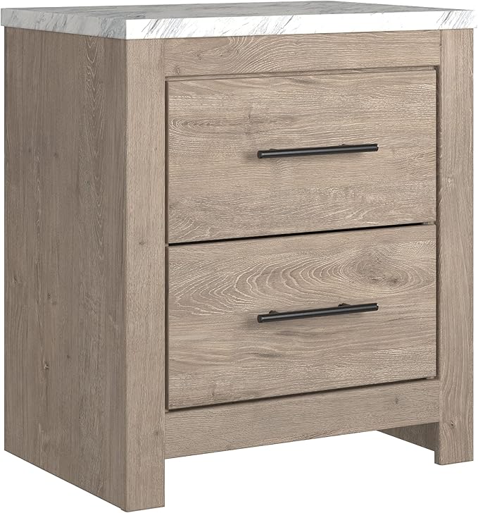 Cottonburg Contemporary 2 Drawer Nightstand